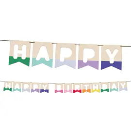 Happy Birthday Flaggirlander i Tre 4 m