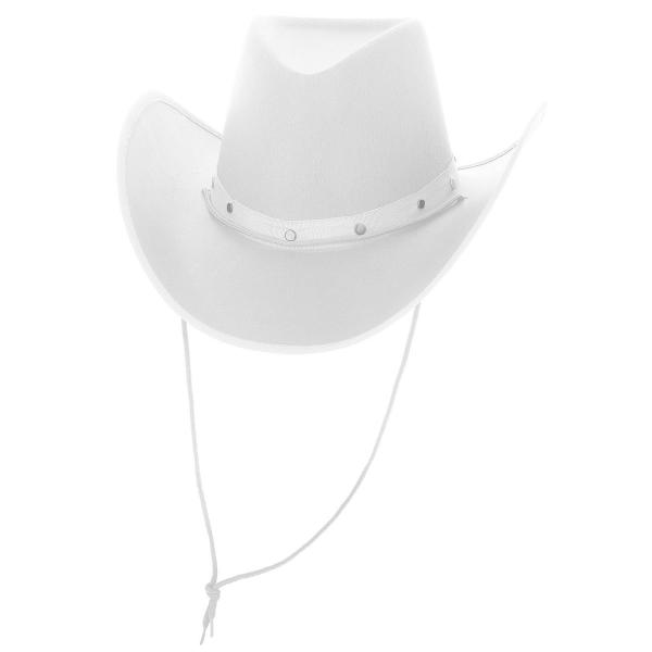 Hvit Cowboyhatt
