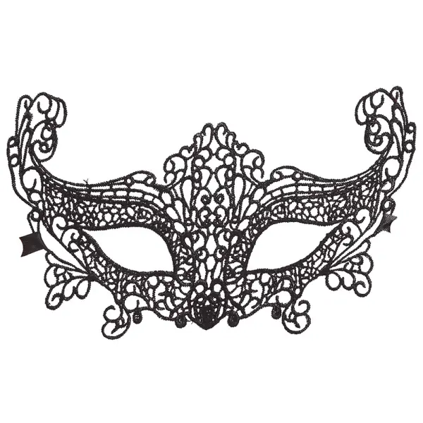 Svart Blonder Halvmaske