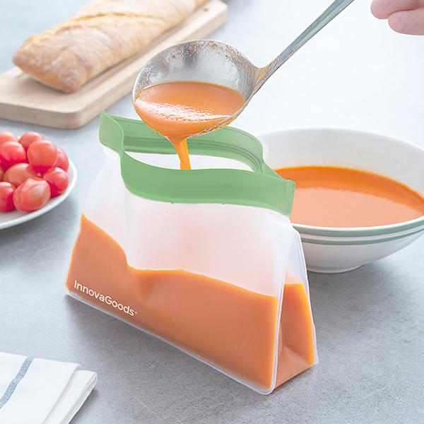 Gjenbrukbare Lynlåsposer