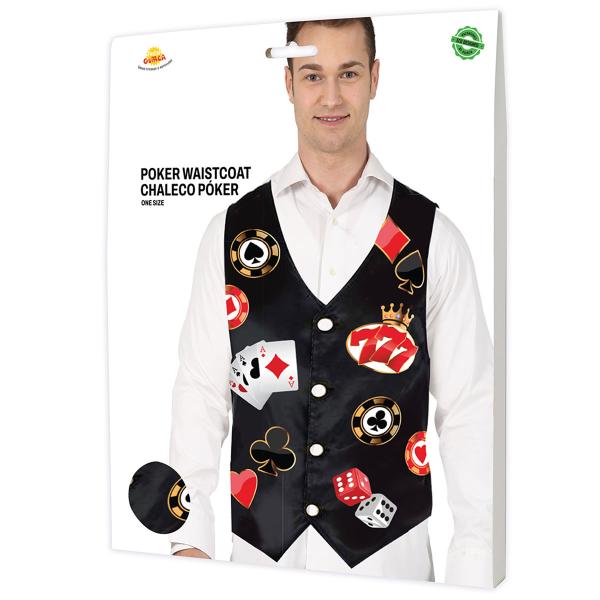 Pokervest Svart