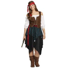 Piratkostyme Caribbean Lady