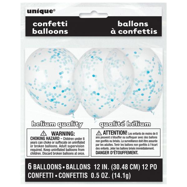 Konfettiballonger Blå