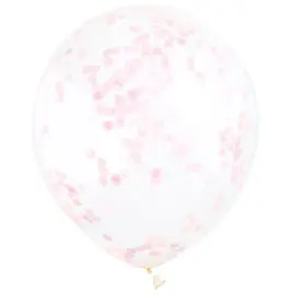 Konfettiballonger Lyserosa