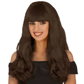 Brun Parykk med Krøller & Smell