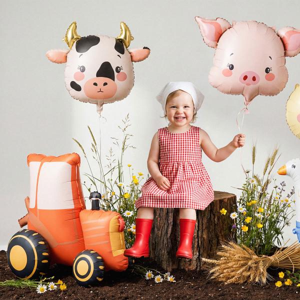 Folieballong Traktor Stående 72 x 63,5 cm
