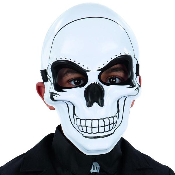 Hvit Hodeskallemaske Barn