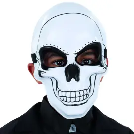 Hvit Hodeskallemaske Barn