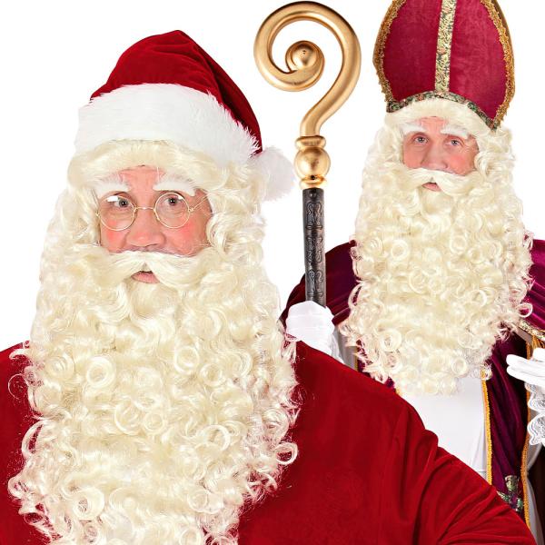 Santa Claus Parykk med Skjegg og Øyenbryn