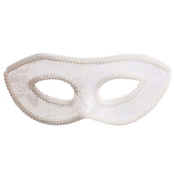 Hvit Bøybar Halvmaske