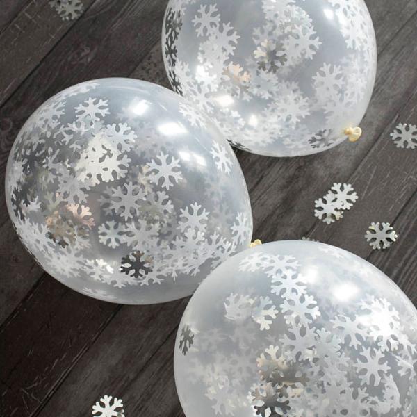 Konfettiballonger Snøfnugg