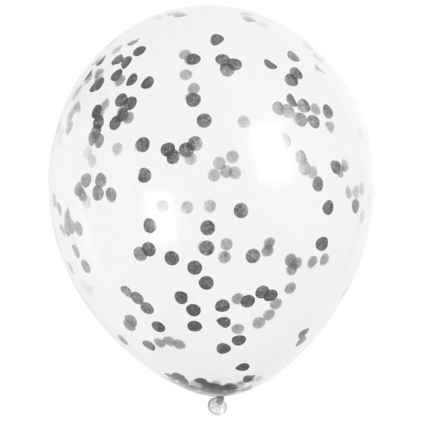 Konfettiballonger Svarte
