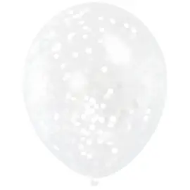 Konfettiballonger Hvite