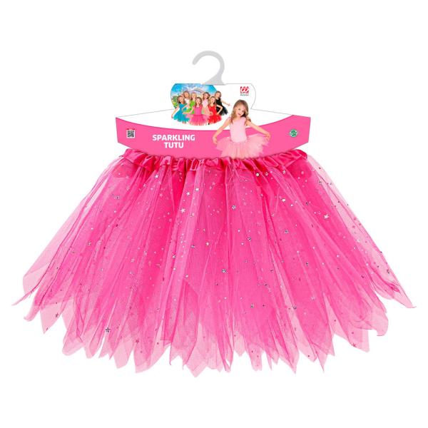Rosa Glitrende Tyllskjørt Barn