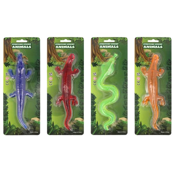 Klebrig og Stretchy Reptil Leketøy 19 cm