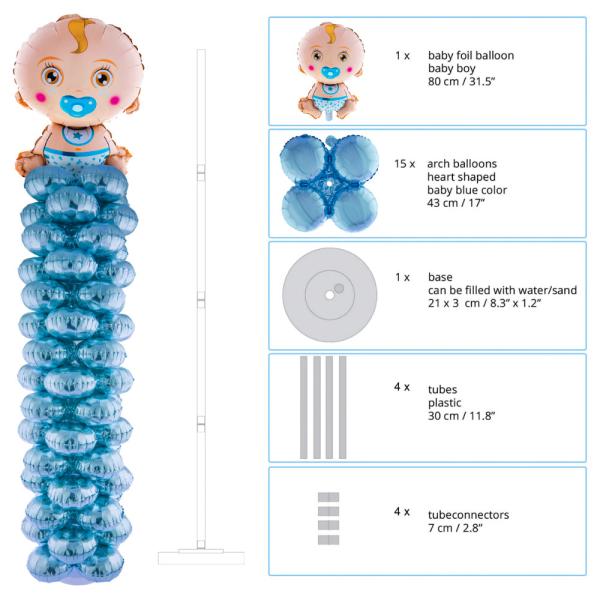 Baby Boy Ballongsøyle