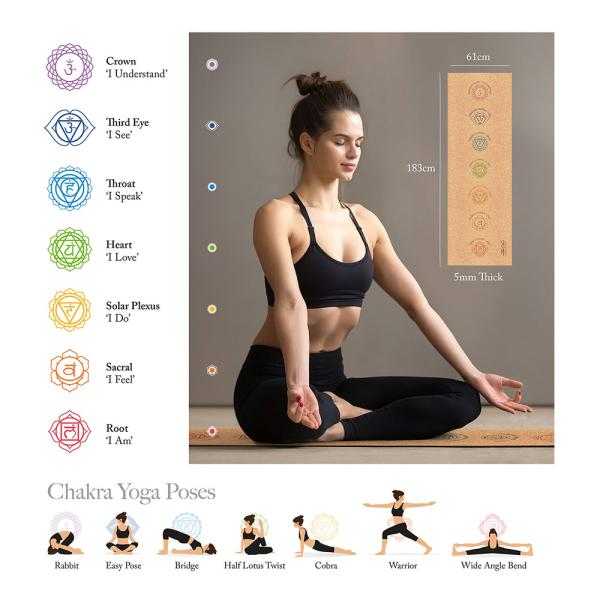 Kork Yogamatte med Bærerem