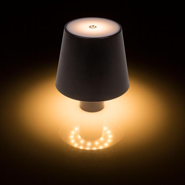 LED-Flaskelampe Svart 10,5 x 12 cm