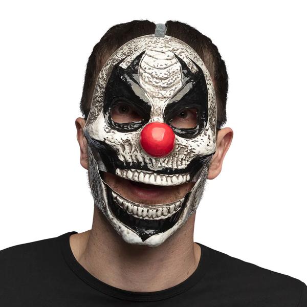 Skummel Klovnemaske med Bevegelig Kjeve