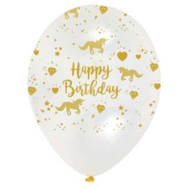 Happy Birthday Ballonger Unicorn Sparkle