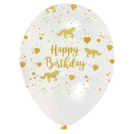 Happy Birthday Ballonger Unicorn Sparkle