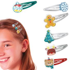 H&aring;rspenner med Julemotiv 6-pakning