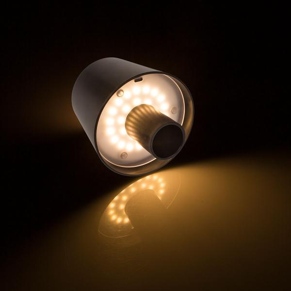 LED-Flaskelampe Svart 10,5 x 12 cm