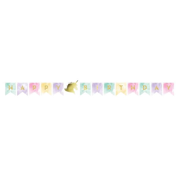 Happy Birthday Girlander Unicorn Sparkle
