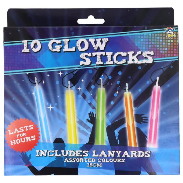 Glowsticks Lysstaver Fargemix 10-pakning