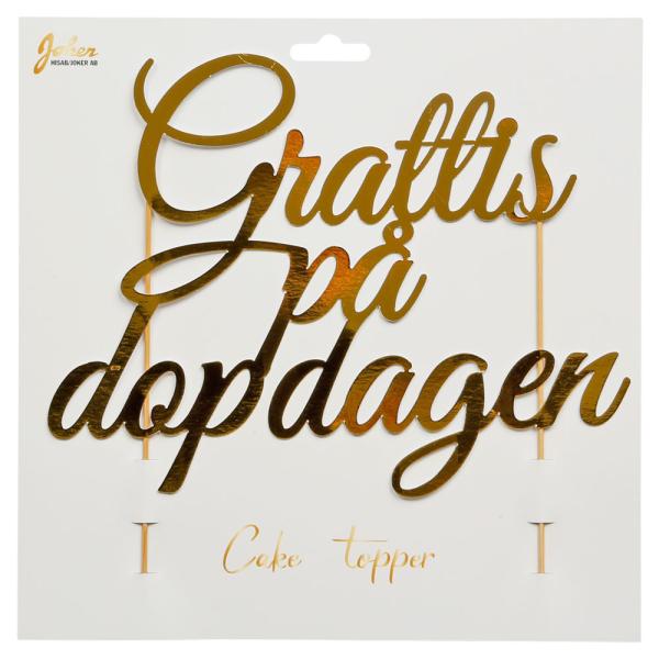 Grattis På Dopdagen Kakepynt