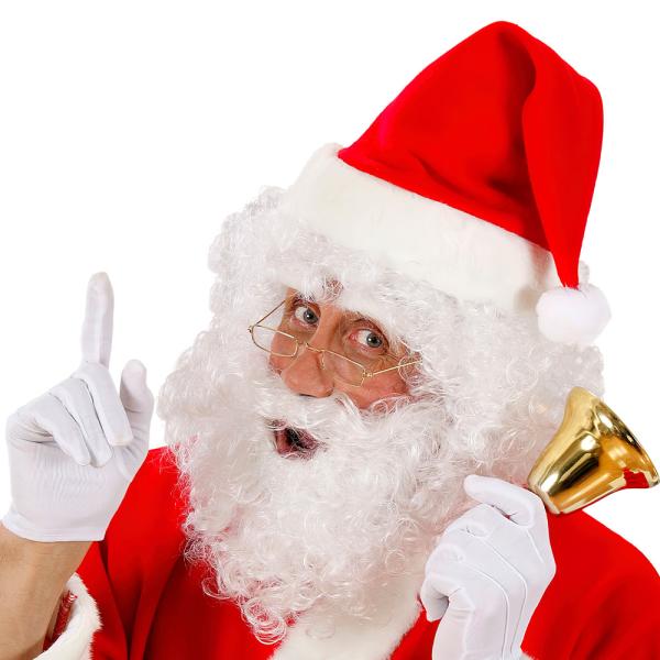 Santa Nisseparykk med Skjegg og Øyenbryn