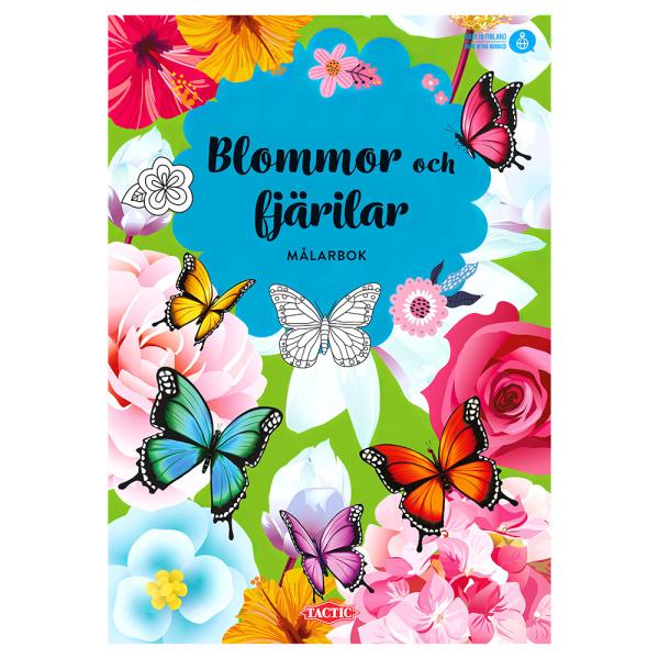 Fargeleggingsbok Blommor och Fjärilar