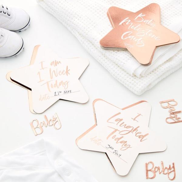 Baby Milestones Cards Rosegull