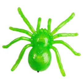 Grønn Edderkopp LED Vinduspynt