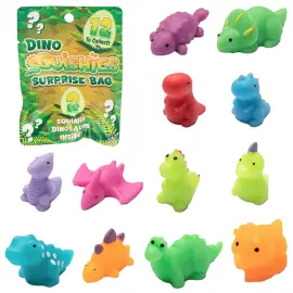 Squishy Dinosaurer Samlefigurer 2-pakning