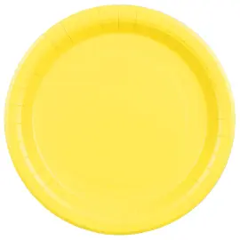 Papptallerkener Gul