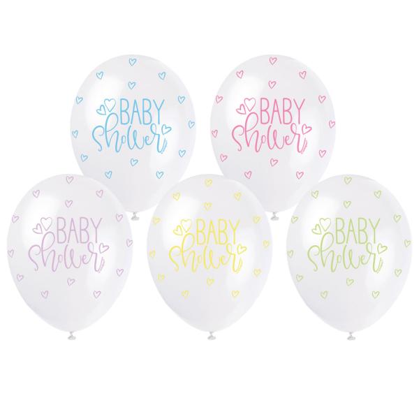 Baby Shower Ballonger Pastell