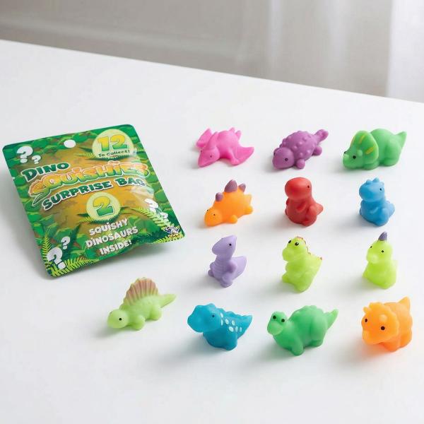Squishy Dinosaurer Samlefigurer 2-pakning