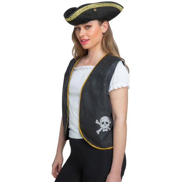 Piratvest Svart