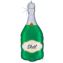 Folieballong Champagneflaske Skål