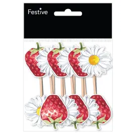 Partypinner Prestekrager/Jordbær 12-pakning