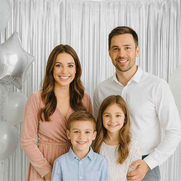 Dørforheng Matt Sølv