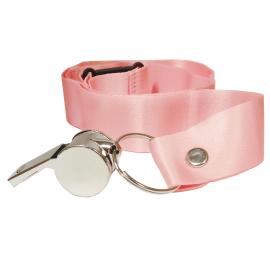 Metallfl&oslash;yte i S&oslash;lv med Rosa B&aring;nd