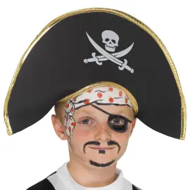 Svart Pirathatt Barn