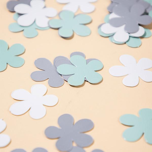 Konfetti Blomster Brungrå/Grønn/Beige 80-pakning