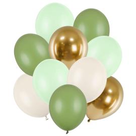 Latexballonger Naturfarget Mix 10-pakning