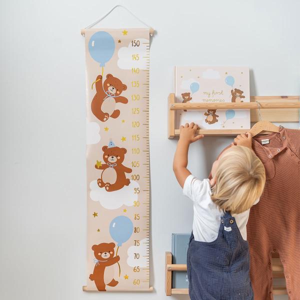 Lengdemåler for Vegg Teddybjørn