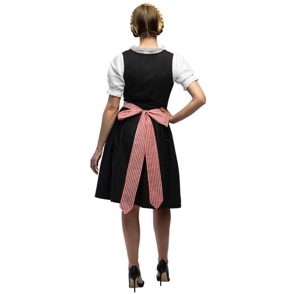 Oktoberfest Tyrolerkjole Rosa/Svart/Hvit