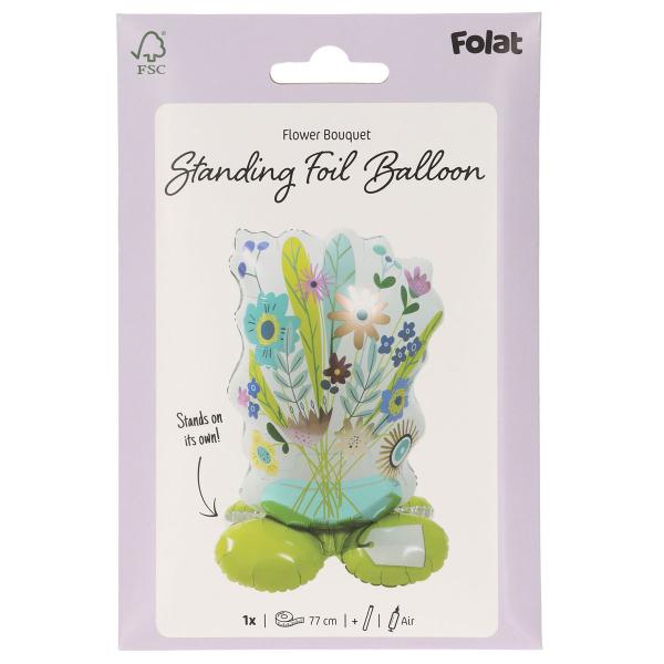Stående Folieballong Blomsterbukett