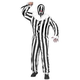 Kostyme Ghostface Klovn Stripete